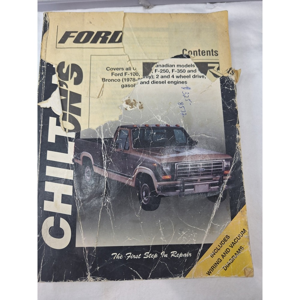 Chilton Ford Pick-Ups and Bronco 1976-1986 Repair Manual F-150 F-250 F-350 7357